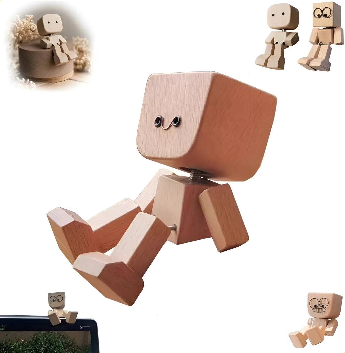 Bonequinho De Madeira Divertido