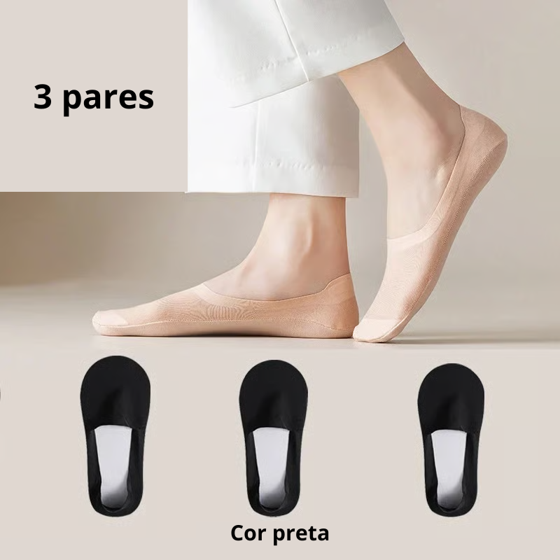 Meia Refrescante Antiderrapante Premium