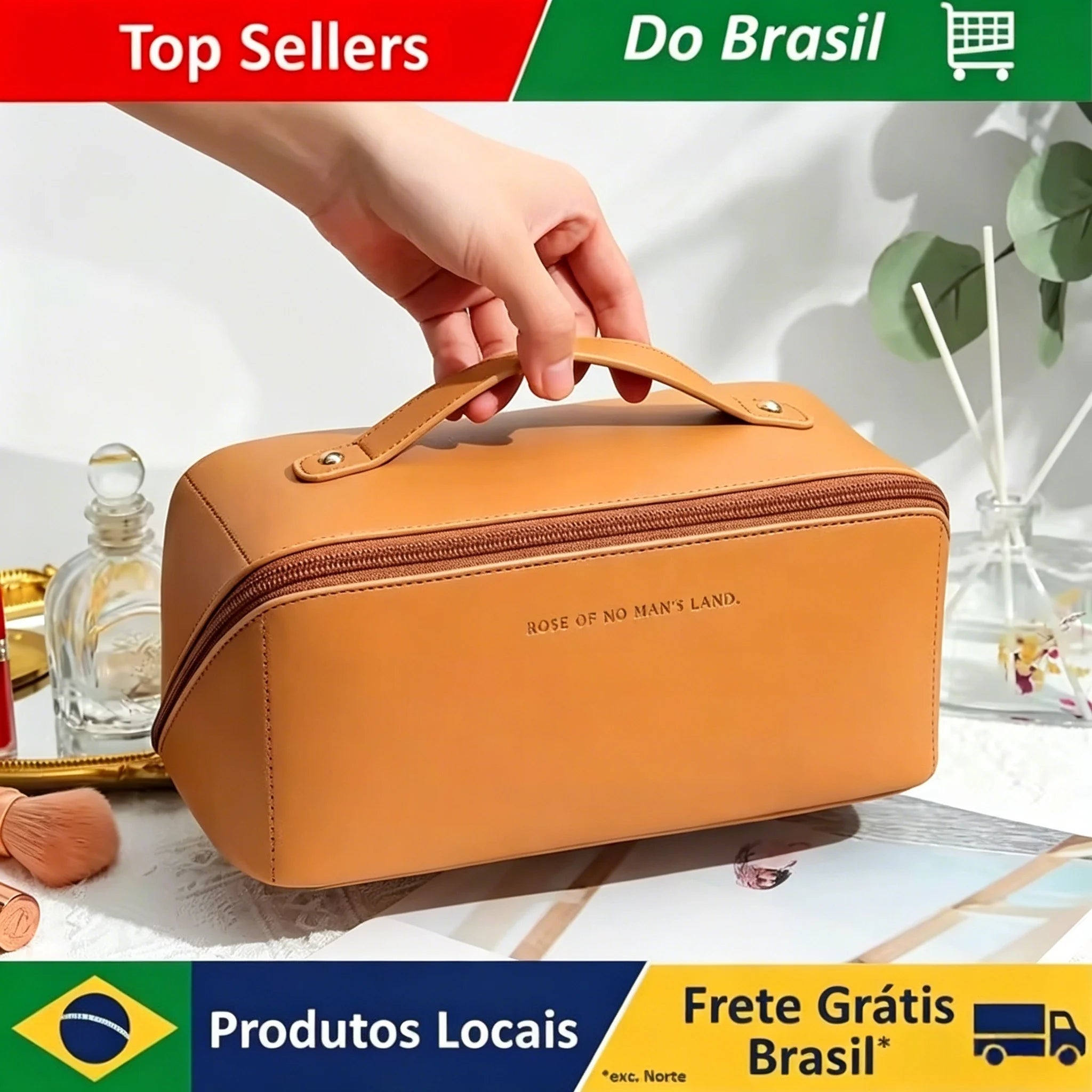 Bolsa organizadora de cosméticos multifuncional